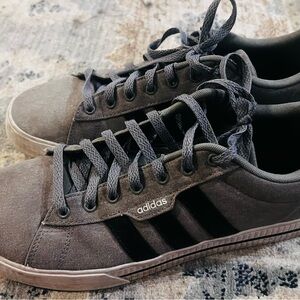 Adidas Men's Charcoal and Black Sneakers
